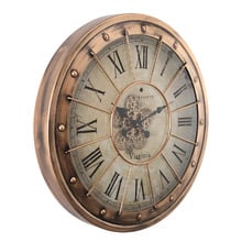 80cm Copper J.D. Bassett Metal Wall Clock